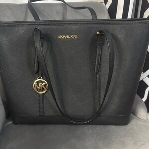 Michael Kors Black Leather Tote